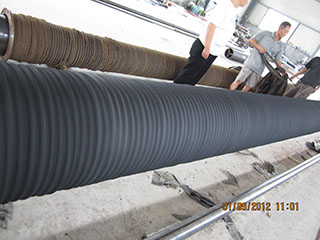 Large caliber rubber tube